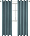 BGment Room Darkening Curtains 95 Inches Long - Grommet Thermal Insulated Drapes Window Treatment Curtains for Bedroom, 2 Panels, 52 x 95 Inch, Stone Blue