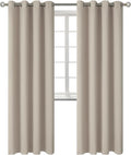 BGment Room Darkening Curtains 84 Inches Long - Grommet Thermal Insulated Drapes Window Treatment Curtains for Bedroom, 2 Panels, 52 x 84 Inch, Camel