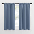 NICETOWN RV Blackout Curtains for Camper Windows, Short Blackout Curtains & Drapes, Thermal Insulated Blackout Curtain Panels for Kids Room, Play Room (Stone Blue, 29" Wide by 50" Long, 2 PCs)