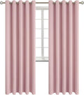 BGment Room Darkening Curtains 84 Inches Long - Grommet Thermal Insulated Drapes Window Treatment Curtains for Bedroom, 2 Panels, 70 x 84 Inch, Baby Pink