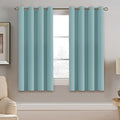 H.VERSAILTEX Blackout Curtain for Living Room Thermal Insulated Window Treatment Curtain 54 inch Length Energy Saving Solid Grommet Top Blackout Drape, One Panel, Mineral Blue, 52" W x 54" L