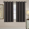 H.VERSAILTEX Blackout Curtain for Living Room Thermal Insulated Window Treatment Curtain 54 inch Length Energy Saving Solid Grommet Top Blackout Drape, One Panel, Chocolate Brown, 52" W x 54" L