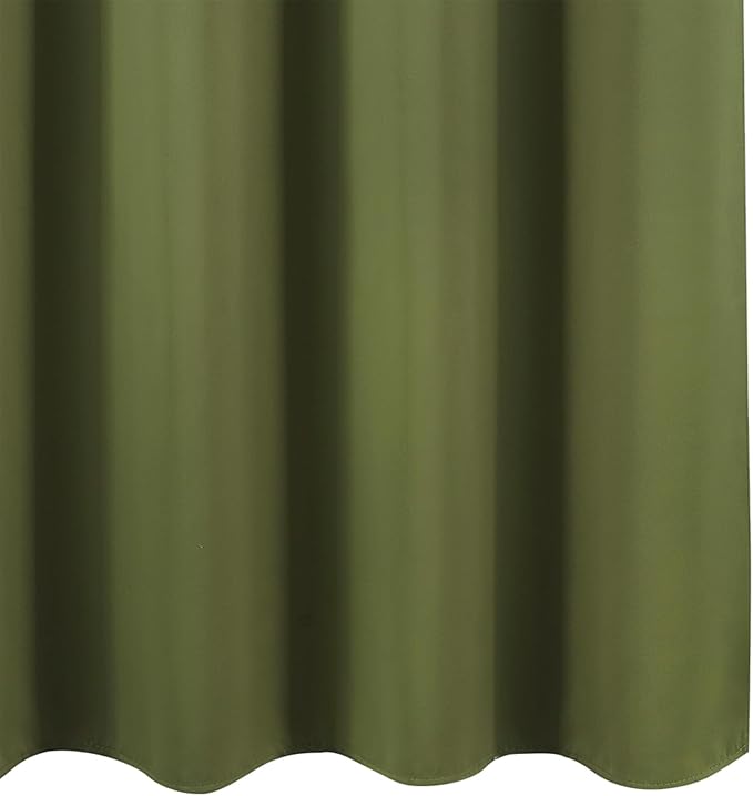 LEMOMO Blackout Curtains 52 x 90 Inch Long Olive Green Curtains Set of 2 Panels Room Darkening Curtains for Bedroom and Living Room