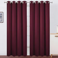 LEMOMO Blackout Curtains 52 x 120 Inch Long Burgundy Red Curtains Set of 2 Panels Room Darkening Curtains for Bedroom and Living Room