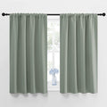 NICETOWN Window Curtains Blackout Drapes - Thermal Insulated Solid Rod Pocket Blackout Curtains/Draperies for Living Room (Sage Green, 1 Pair, 42 by 48-Inch)