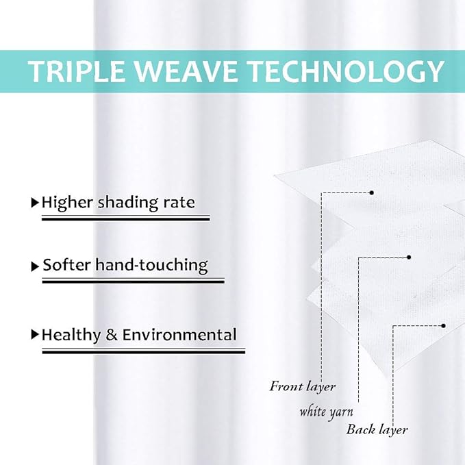 NICETOWN Pure White 100% Blackout Lined Curtains, 1 Pair, 37" Width x 40" Length Each Panel, 2 Thick Layers Narrow Wide Window Treatment Panels Thermal Insulated Drapes for Kitchen Small Window