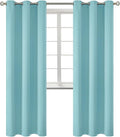 BGment Blackout Curtains - Grommet Thermal Insulated Room Darkening Bedroom and Living Room Curtains, Set of 2 Panels (46 x 84 Inch, Baby Blue)