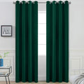 Yakamok 96 Inch Long Dark Green Blackout Curtains Room Darkening Thermal Insulated with Grommet Window Curtains for Bedroom, Light Blocking Blackout Drapes for Living Room,52 inch Width,2 Panels