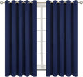 BGment Blackout Curtains for Bedroom - Grommet Thermal Insulated Room Darkening Curtains for Living Room, Set of 2 Panels (70 x 63 Inch, Navy Blue)