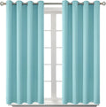 BGment Blackout Curtains - Grommet Thermal Insulated Room Darkening Bedroom and Living Room Curtains, Set of 2 Panels (52 x 54 Inch, Baby Blue)