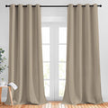 NICETOWN Room Darkening Curtain Panels - (52 inches Wide, Taupe, 2 Pieces) Nursery & Infant Care Drapes, Extra Long 108 inches Length Curtains for Patio Door/Dining Room
