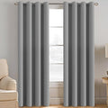 H.VERSAILTEX Blackout Room Darkening Thermal Insulated Grommet Window Curtains Drapes Draperies for Living Room/Bedroom, Energy Saving Curtains for Patio Door, Dove Gray, 1 Panel, 52" W x 96" L