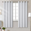 BGment Room Darkening Curtains for Bedroom - Grommet Thermal Insulated Window Treatments Light Blocking Curtains for Living Room, Set of 2 Panels, Each 55 x 69 Inch, Greyish White