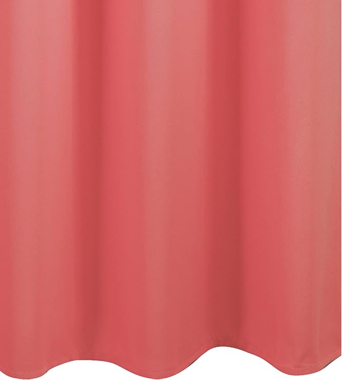 LEMOMO Coral Blackout Curtains 38 x 63 Inch Length/Set of 2 Curtain Panels/Thermal Insulated Room Darkening Blackout Curtains for Bedroom
