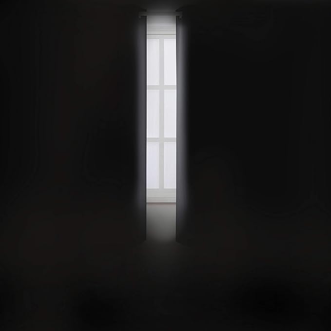 LEMOMO Grey Thermal Blackout Curtains/38 x 63 Inch/Set of 2 Panels Room Darkening Curtains for Bedroom