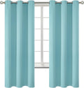 BGment Blackout Curtains - Grommet Thermal Insulated Room Darkening Bedroom and Living Room Curtains, Set of 2 Panels (46 x 72 Inch, Baby Blue)