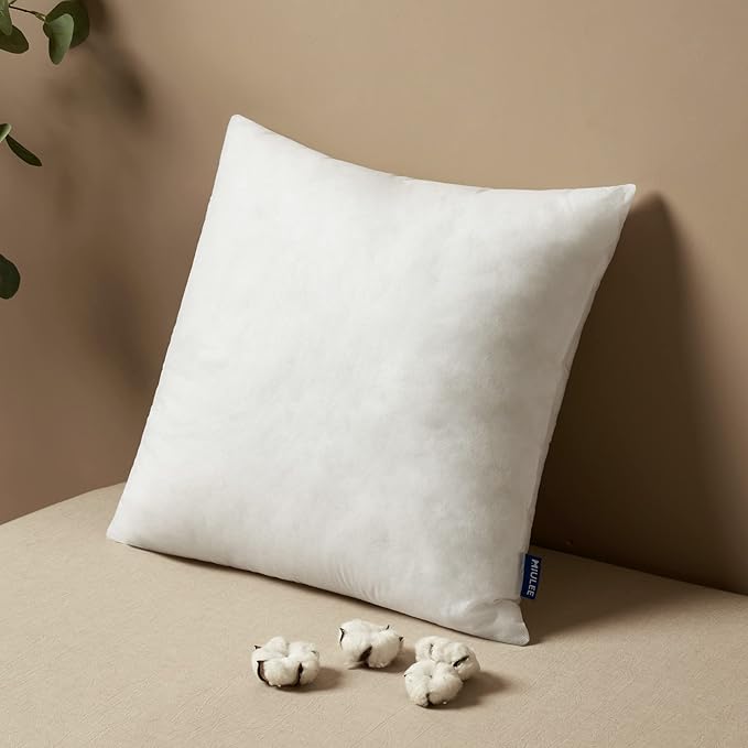 MIULEE Pillow Insert 21x21 Inch, Decorative Square Throw Pillow Inserts, Premium Fluffy Pillow Forms Sham Stuffer for Sofa Couch Living Room