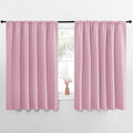 NICETOWN Blackout Curtains for Bedroom, Blackout Curtain Panels, Rouge Pink, 1 Pair, 70 by 63-inch, Window Treatment Energy Saving Thermal Insulated Solid Rod Pocket Blackout Drapes/Draperies