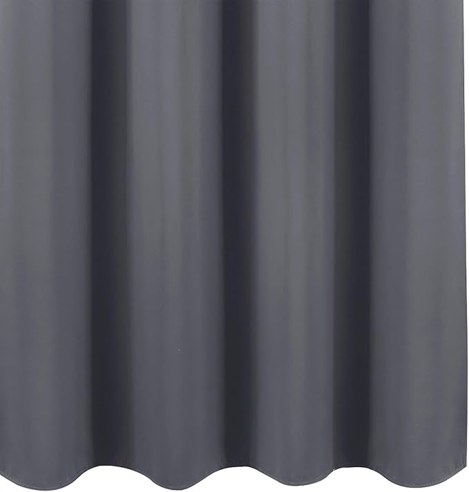 LEMOMO Blackout Curtains 66 x 72 Inch Long Grey Curtains Set of 2 Panels Room Darkening Curtains for Bedroom and Living Room