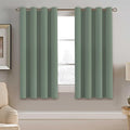 H.VERSAILTEX Blackout Curtain for Bedroom Thermal Insulated Window Treatment Curtain 54 inch Length Energy Saving Solid Grommet Top Blackout Drape, One Panel, Green Bay, 52" W x 54" L