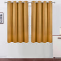 LEMOMO Mustard Yellow Thermal Blackout Curtains/52 x 54 Inch/Set of 2 Panels Room Darkening Curtains for Bedroom