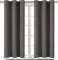 BGment Blackout Curtains for Bedroom - Grommet Thermal Insulated Room Darkening Curtains for Living Room, Set of 2 Panels (38 x 54 Inch, Grey)