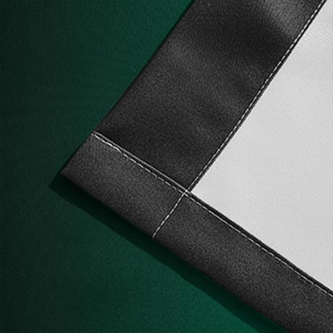 Yakamok Blackout Ombre Dark Green and Black Curtains-Gradient Room Darkening Curtain, Grommet Thermal Insulated Light Blocking Window Drapes Curtain for Living Room Bedroom,52 x 84 Inch,2 Panels