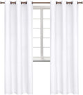 BGment Room Darkening Curtains 84 Inches Long - Grommet Thermal Insulated Drapes Window Treatment Curtains for Bedroom, 2 Panels, 42 x 84 Inch, Pure White