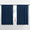 NICETOWN Blackout Curtains for Bedroom, Blackout Curtain Panels, Moroccan Blue, 1 Pair, 62 by 63-inch, Window Treatment Energy Saving Thermal Insulated Solid Rod Pocket Blackout Drapes/Draperies