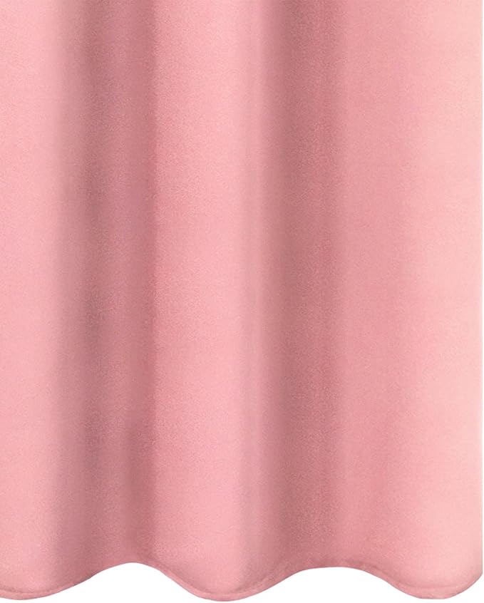 LEMOMO Blackout Curtains 52 x 120 Inch Long Pink Curtains Set of 2 Panels Room Darkening Curtains for Bedroom and Living Room