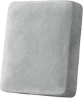 Couch Cover Stretch Velvet Sofa Cushion Cover 1-Piece - Elastic Washable Slipcover for Seat or Backrest, Couch Seat Covers for Sofas (Light Grey)