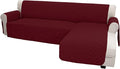 Easy-Going Sofa Slipcover L Shape Sofa Cover Sectional Couch Cover Furniture Protector Mat for Pets Dog Cat (Large,Christmas Red/Christmas Red)