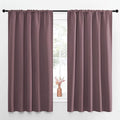 NICETOWN Blackout Curtains for Living Curtains, Room Darkening Curtains & Drapes for Kids Bedroom, Home Decoration Draperies (Dry Rose, 52" x 63", 2 PCs)