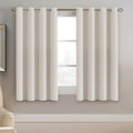 H.VERSAILTEX Light Blocking Curtain for Living Room Thermal Insulated Window Treatment Panel/Drape for Dining Room, Elegant Soft Curtain for Bedroom Grommet Top One Panel (Ivory - 52x54 Inches)