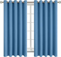 BGment Blackout Curtains - Grommet Thermal Insulated Room Darkening Bedroom and Living Room Curtains, Set of 2 Panels (70 x 63 Inch, Denim)