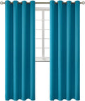 BGment Blackout Curtains - Grommet Thermal Insulated Room Darkening Bedroom and Living Room Curtains, Set of 2 Panels (52 x 120 Inch, Peacock Blue)