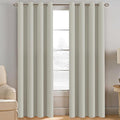 H.VERSAILTEX Light Blocking Curtain for Living Room Thermal Insulated Window Treatment Panel/Drape for Dining Room, Elegant Soft Curtain for Bedroom Grommet Top One Panel (Ivory - 52x90 Inches)