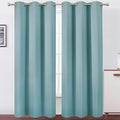 LEMOMO Stone Blue Thermal Blackout Curtains/38 x 84 Inch/Set of 2 Panels Room Darkening Curtains for Bedroom