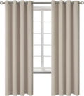 BGment Room Darkening Curtains 72 Inches Long - Grommet Thermal Insulated Drapes Window Treatment Curtains for Bedroom, 2 Panels, 52 x 72 Inch, Camel