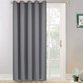 Yakamok Wide Thermal Blackout Patio Door Curtain Panel, Sliding Door Insulated Grommet Curtains, Extra Wide Curtains for Sliding Glass Door, Grey, W70 x L84, 1 Panel