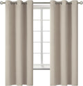 BGment Room Darkening Curtains 63 Inches Long - Grommet Thermal Insulated Drapes Window Treatment Curtains for Bedroom, 2 Panels, 38 x 63 Inch, Camel