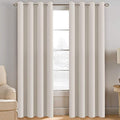H.VERSAILTEX Light Blocking Curtain for Living Room Thermal Insulated Window Treatment Panel/Drape for Dining Room, Elegant Soft Curtain for Bedroom Grommet Top One Panel (Ivory - 52x102 Inches)