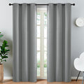 Yakamok Dove Grey Room Darking 84 Inch Length 2 Panel Sets for Livingroom Dining Room Darkening Thermal Insulated Bay Window Hotel Modern Elegant Black Out Sunblock Curtins/Bedroom,38 x 84 Inches