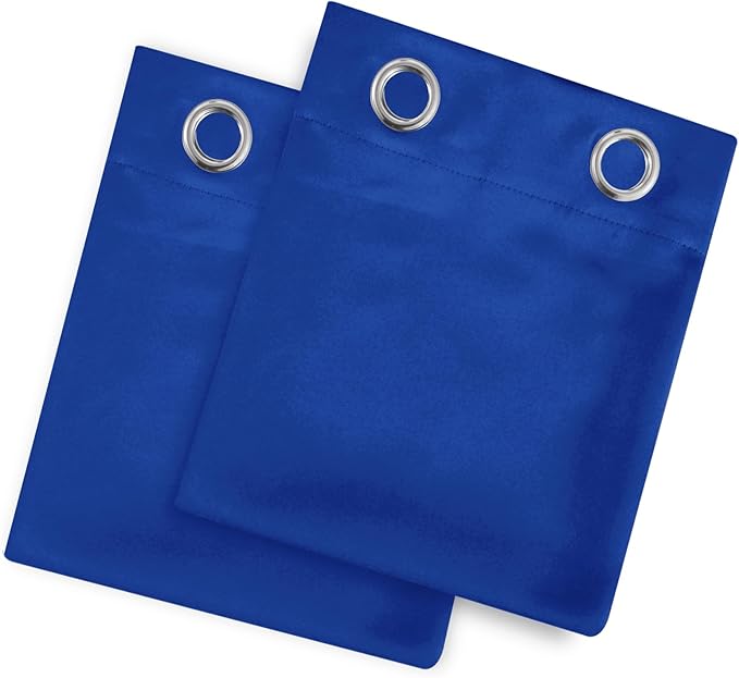 LEMOMO Royal Blue Thermal Blackout Curtains/42 x 84 Inch/Set of 2 Panels Room Darkening Curtains for Bedroom