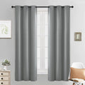 Yakamok Dove Grey Room Darking 63 Inch Length 2 Panel Sets for Livingroom Dining Room Darkening Thermal Insulated Bay Window Hotel Modern Elegant Black Out Sunblock Curtins/Bedroom,38 x 63 Inches