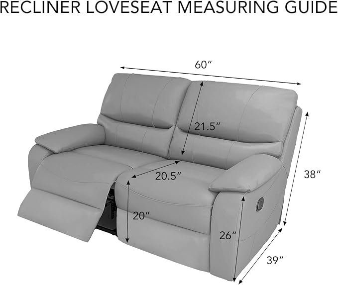 PureFit Super Stretch Loveseat Recliner Sofa Couch Cover with Pocket 2 Seats Non Slip Soft Sofa Slipcover, Washable Reclining Furniture Protector for Pets (Medium, Chocolate)