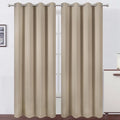 LEMOMO Blackout Curtains 66 x 84 inch/Khaki Curtains Set of 2 Panels/Thermal Insulated Room Darkening Bedroom Curtains