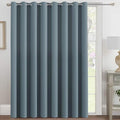 H.VERSAILTEX Blackout Patio Curtains 100 x 108 Inches for Sliding Door Extral Wide Blackout Curtain Panels Thermal Insulated Room Divider - Grommet Top, 9' Tall by 8.5' Wide - Stone Blue