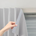 Blackout Curtains for Bedroom Sticky Curtain Blackout Window Cover Self Adhesive Curtains Rod No Drillng, 47" W X 59" L, Light Grey, 1 Panel