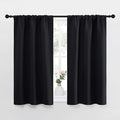 NICETOWN Black Out Curtain Panels for Kitchen - Energy Smart Decoration Thermal Insulating Blackout Drapes/Draperies for Small Window (2 Panels, 34 inches Wide by 45 inches Long)